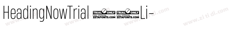 HeadingNowTrial 42Li字体转换